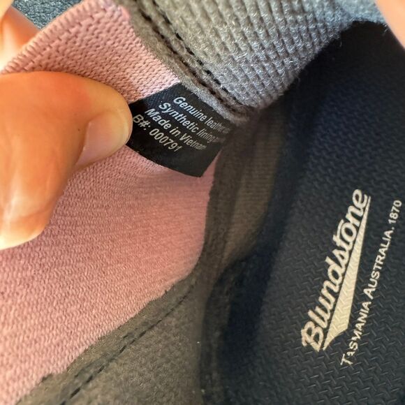 Blundstone 2034 Chelsea Boot Womens Size 10US/7AU Suede Dark Navy Lavender Ankle - Picture 11 of 15